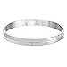 ANAZOZ Bracelet Cuff Acier Inoxydable pour Femme Double Bar Argent