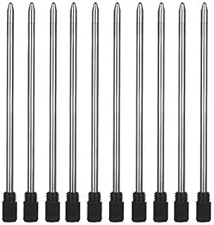 10 x Black or Blue Ink Pen Refills for Ballpoint Pens, Pen Refills Compatible with PARKER, CROSS and SWAROVSKI Ballpoint Pens, Medium Size Nib (Black, SWAROVSKI Compatible)