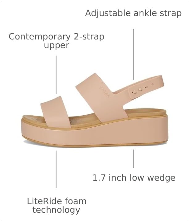 Image of Crocs Women's Brooklyn Low Wedge Sandals