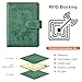 Eoehro Passport Holder for Travel Essentials, Passport Wallet Cover Case for Travel Must Haves Accessories,Passport Book Holders for Women and Men(dark green)