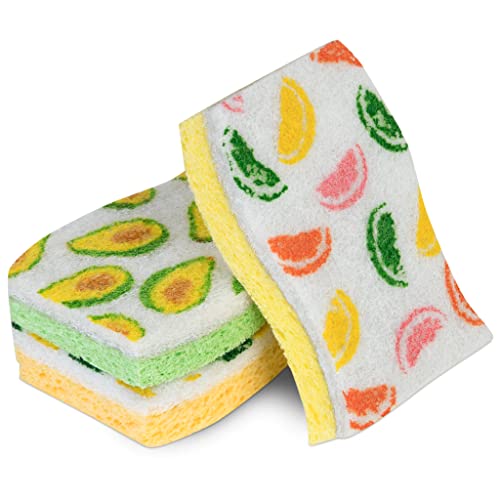 Smart Design Cellulose Scrub Sponge, 9-Pack