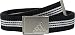 adidas Golf Stripe Webbing Belt, Black/Mid Grey S14, One Size