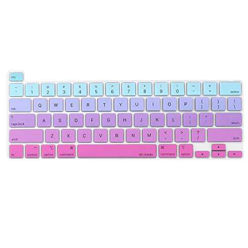 Funda para teclado de MacBook Pro 2020 A2251 A2289 A2141 bicolor 7