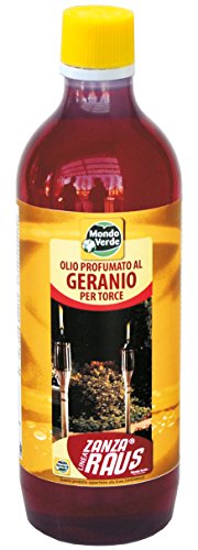 Mondo Verde plz12ep – Olio Fiaccola Geranio da 1000 ml, Colore: Rosso