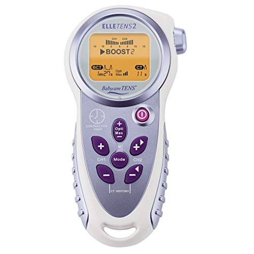 Elle TENS 2 with Contraction Timer & Boost Button for Maternity Pain Relief