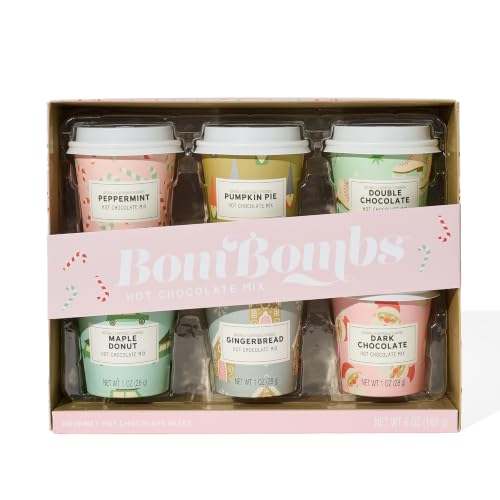 BomBombs Holiday Mini Hot Chocolate Gift Set, Set of 6