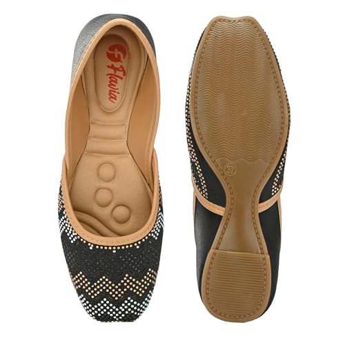 Image of Flavia Womens Flv07 Ballet Flat | Ethnic Shoes | Wedding Footwear | Fashionably Stylish for Everyday wear