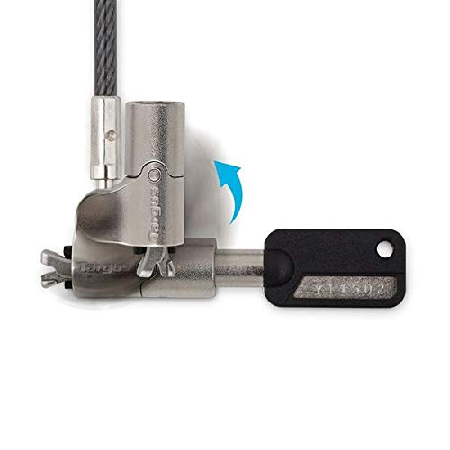 Image of Targus DEFCON Trapezoid Keyed Cable Lock for Laptop Computer and Desktop Security Cable (ASP65GLX)