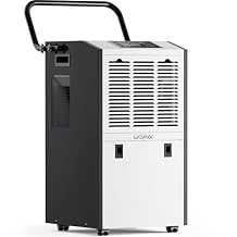 Waykar 155 Pints Large Commercial Dehumidifier with Drain Hose and Water Tank, Industrial Dehumidifier in Large Space up to 8000 Sq. Ft for Home, Basements, Whole House, Library