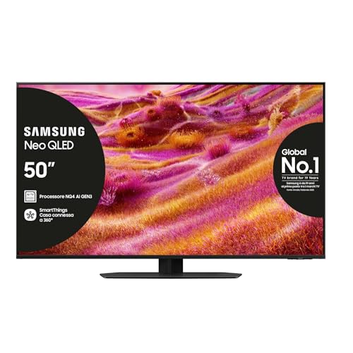 Samsung Smart TV 50'' QE50QN94FATXZT Neo QLED 4K Mini LED, NQ4 AI Gen3 Processor, 4K AI Upscaling Pro, Glare Free, Motion Xcelerator 165Hz, Dolby Atmos & OTS+, NeoSlim Design, 2025