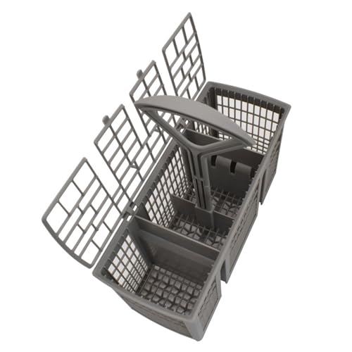 Cesta universal de repuesto para cubiertos de lavavajillas, con mango extraíble, soporte para utensilios de lavavajillas, compatible con Bosch y Siemens, repuesto universal para la mayoría de