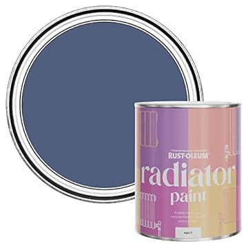 Rust-Oleum Blue Radiator Paint in Matt Finish - Ink Blue 750ml