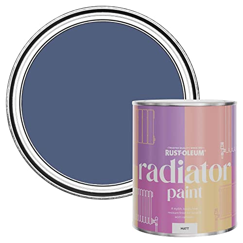 Rust-Oleum Blue Radiator Paint in Matt Finish - Ink Blue 750ml