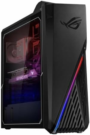 ASUS ROG Strix GT15 Gaming Desktop PC, Intel Core i7-12700F, GeForce RTX 3060, 16GB DDR4 RAM, 512GB SSD, Windows 11 Home, G15CF-BS764