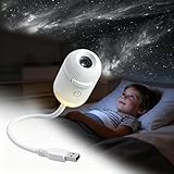 12-in-1 Galaxy Projector Night Light, 360° Adjustable Sternenhimmel Projektor für Kinder Erwachsene, LED Projektor Sternenhimmel mit 12 Schiebbare Projektionsfolien, Nachtlicht Projektor für Deko