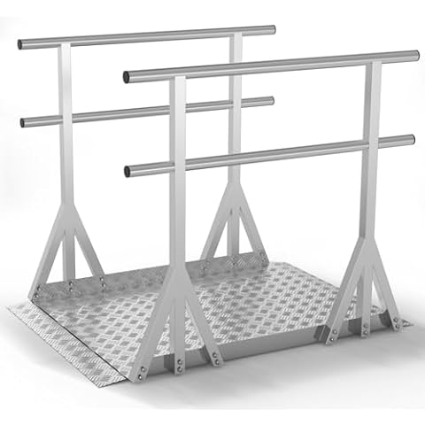 Yeezoo Aluminum Wheelchair Ramp with Handrails Cover