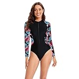 Photo Gallery obaseteck donna surf immersioni costumi da bagno manica lunga cerniera frontale stampa sexy un pezzo costume da bagno(m, z5) Photo Gallery obaseteck donna surf immersioni costumi da bagno manica lunga cerniera frontale stampa sexy un pezzo costume da bagno(m, z5)