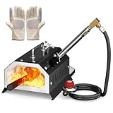 MMasters Mini 1 Burner Propane Forge 2600°F Gas Forge for Blacksmithing Tools, Knife Making Kit, and Bladesmithing – Portable Metal Set with Beginners Welding Package