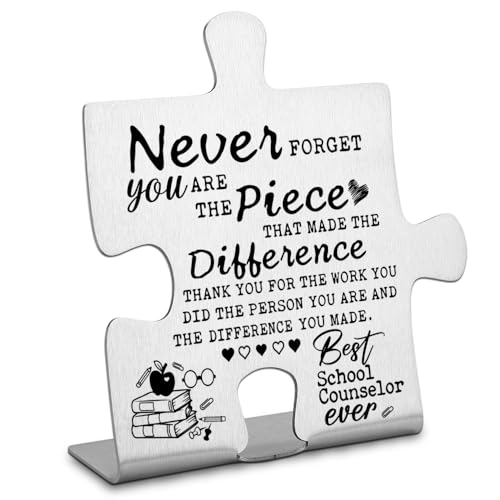 Thank you Appreciation gifts for School Counselor, School Counselor Gifts, Going Away Gift Retirement Gift for School Counselor, Counselor gifts for office Decor Plaque-DX174