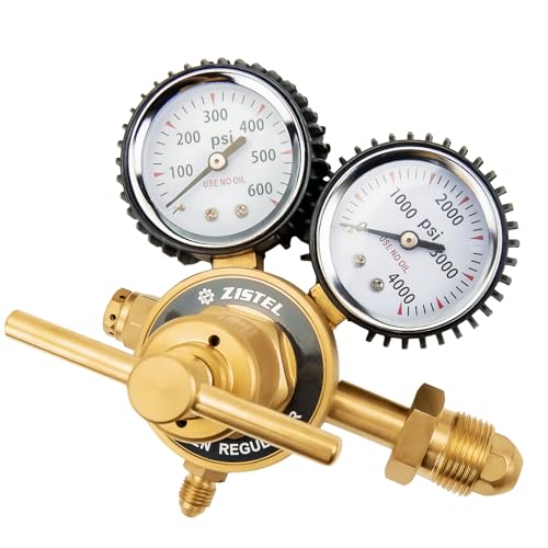 Zistel Nitrogen Regulator 0-600PSI Delivery Pressure CGA580 Inlet Connection and
