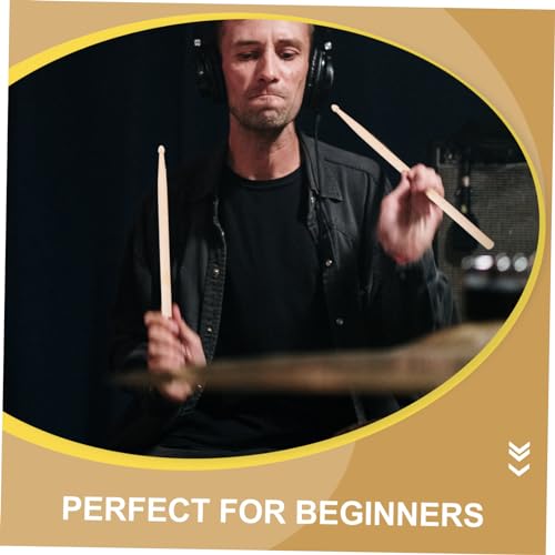 GOOHOCHY Baquetas 6 Pares Baqueta De Instrumento De Percussão Equipamento De Bateria Bastões De Perc