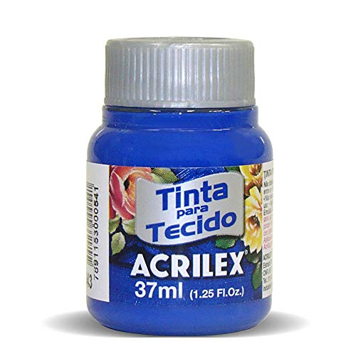 Pintura textil al agua Acrilex azul ultramar 37 ml Ref. 543 Cover