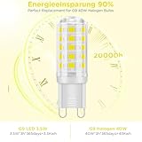 TiooDre G9 LED Bulb, 3000K White Light G9 LED Bulbs 400LM G9 Capsule Bulb 3.5W, Non-dimmable Energy Saving G9 Bulb for Ceiling Lights Chandelier Wall Light, 10Pack - Image 3