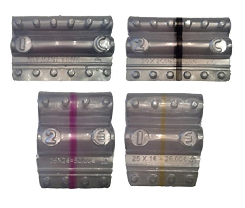 Blister für Euro-Münzen - Set mit 400 gemischten Blistern von 1 Euro, 2 Euro, 1 Cent und 2 Cent Cover