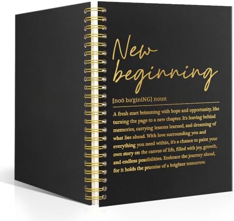 Amazon.com : QYUVK New Chapter Pink Hardcover 160 Pages Blank Spiral ...