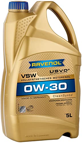 RAVENOL J1A1579-005 VSW 0W-30 Fully Synthetic Motor Oil (5 L...