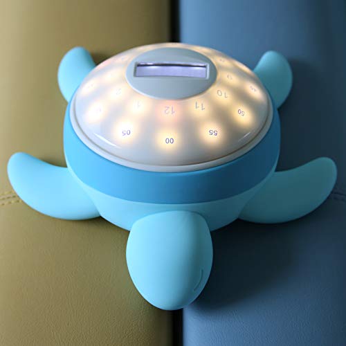 Tick Tock Turtle - Kai (Blue) Kids Alarm Clock With Wake-Assist Sleep Cycle Detection, Sunrise Alarm Clock, Sleep Aid, Night Light For Kids, Sleep Training Clock, Visual Timer For Kids, Child Safe #TOP7