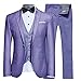 Men's Slim Fit 3 Piece Suit One Button Blazer Tux Vest & Trousers
