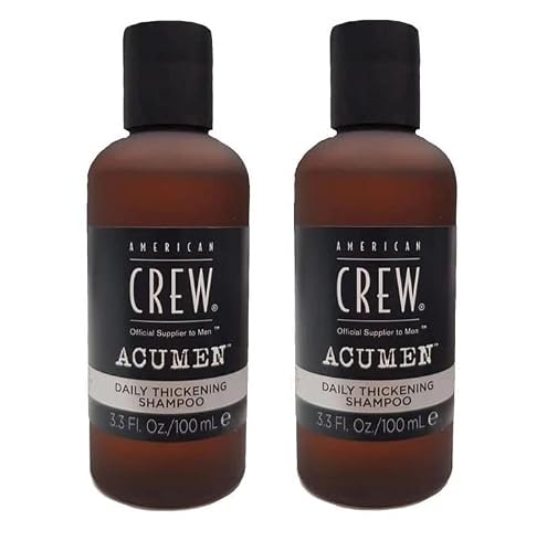 American Crew Acumen Daily Hair Thickening Shampoo For Men, Travel Size 3.3 Oz (100Ml) - Pack Of 2 #TOP6