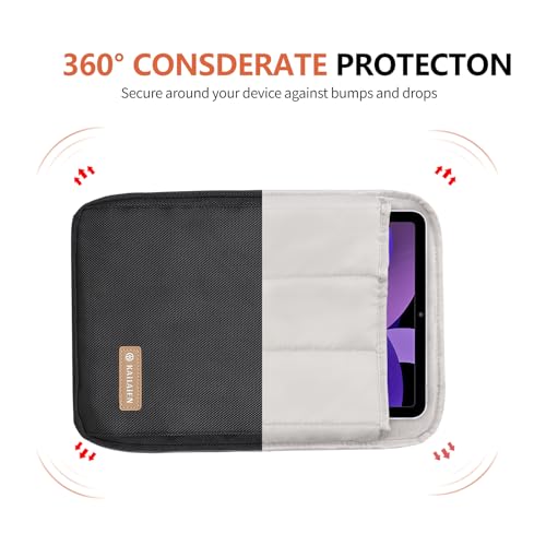 Image of 7-9 Inch Tablet Sleeve Bag, Ipad Bag for iPad mini 6 /5 /4 /3 /2,Samsung Galaxy Tab A7 Lite 8.7 inch / Tab A 8.0 inch,Kindle 2022 /10 /9 /8 /7 /6,eReader,with Removable Shoulder Strap (Black)