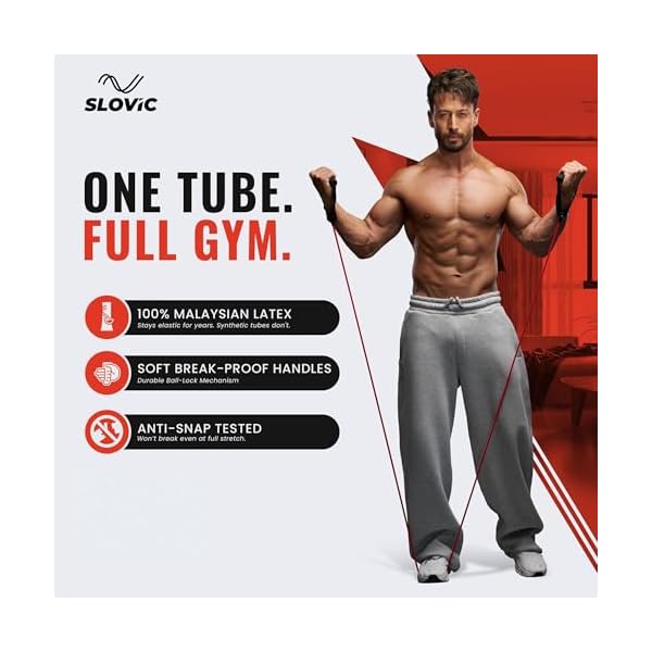 Slovic Resistance Tube [Upto 15 KG] | Red - Image 2