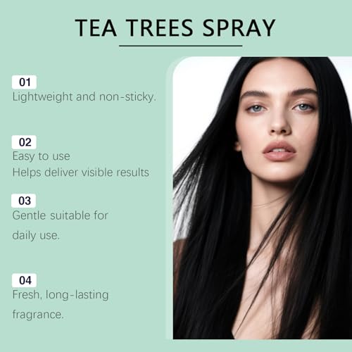 Cheveux secs et abîmés spray démêlant à l'arbre à thé anti-squames