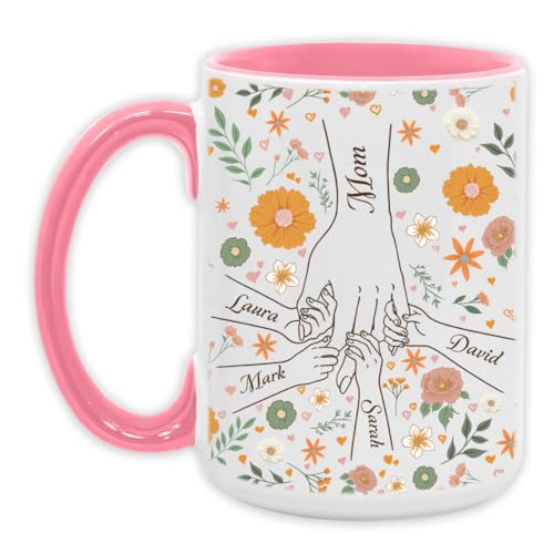 W441515-You-Hold-Our-Hands-Personalized-Mug-Custom-Mothers-Day-Mug-for-Mom-Gifts-from-Son-with-Kids-Name-Gifts-for-Mom-Mug-Ceramic-White-Mug-11OZ-15OZ