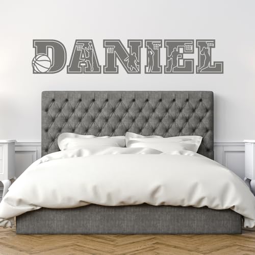 Vinilo decorativo personalizado con nombre de baloncesto miniatura 5