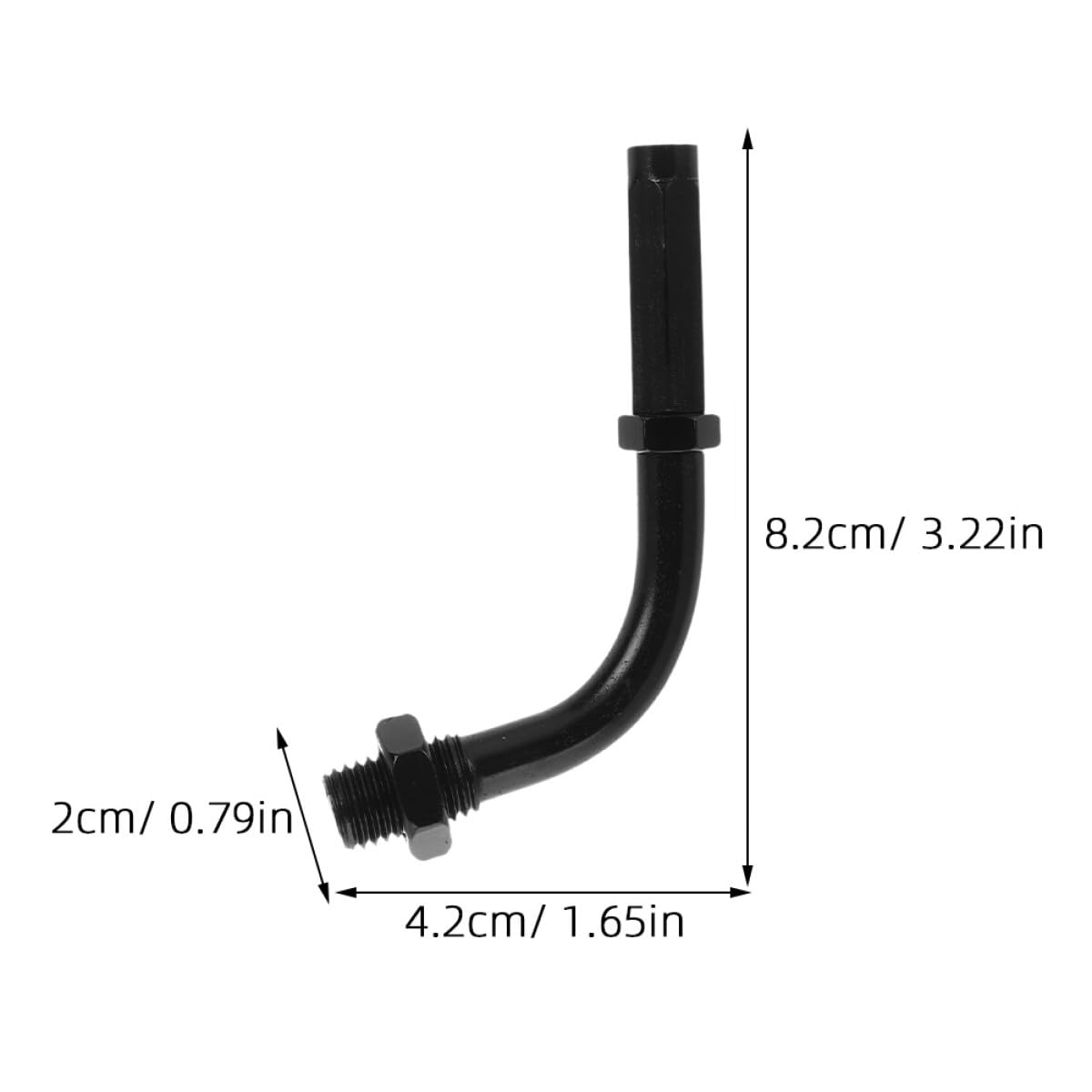 MAGICLULU Vis de Réglage pour Câble d'Accélérateur et Embrayage Moto Alliage d'Aluminium Noir Tête Coudée à 90° 2 Pièces Outil pour Réglage Précis Accessoires de Modification Moto