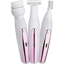 Epilator, Wet& Dry Electric Hair Removal, Rechargeable Lady Cordless 3 in 1 Shaver Women s Razor Bikini Trimmer for Leg Armpit Hair Wet and Dry Waterproof,The safety has a beautiful, low noise design