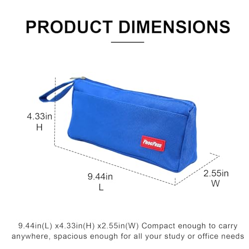 Image of Pencil Case with Zipper, Pencil Pouch for Students, Large Capacity Oxford Pen Bag for Girls, Portable Pouch for School & Office