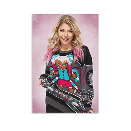 Toile Alexa Bliss 50x70cm pour créer une ambiance moderne dans un salon de passionné de sport