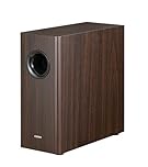 Edifier T5s Powered Active Subwoofer with 70W RMS, 8" Long-Throw Woofer, Deep Bass (35Hz) Speaker, Built-in Amp, Low Distortion, Phase Selector & Energy-Efficient for Home & Studio Audio, Brown