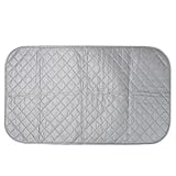 Lawnoval Bügelmatte, hitzebeständige Decke, Waschmaschinen- oder Trocknerbezug, 48 x 85 cm oder 60 x 55 cm, Baumwolle, Kleiderschutz, Silber