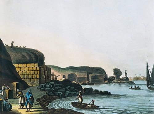 Tableau les ruines de la bibliothèque de Ptolémée décoration murale toile 60x90cm