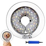 Facile à utiliser et design réglable : notre collerette souple pour chien est équipée d'une fermeture éclair pratique, d'une couverture stable et d'une fermeture à clip sécurisée. Cette construction bien pensée permet de mettre le collier de protection anti-fuite pour chien facilement et de le fixer en toute sécurité.