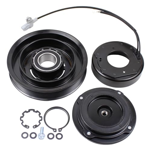 ApplianPar A/C AC Compressor Clutch Assembly Kit Pulley Coil Set for Toyota Matrix Corolla 6 GROOVE 1.8L 2003-2008