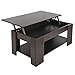 ZENY Lift Top Coffee Table with Hidden Compartment and Storage Shelves Modern Furniture for Home, Living Room, Décor