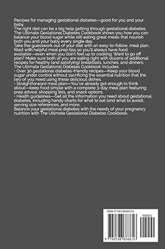 The Ultimate Gestational Diabetes Cookbook: A Healthy Eating Guide for You and Your Baby
