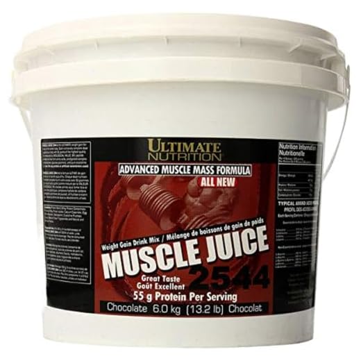 Ultimate Nutrition Muscle Juice 2544 Whey Protein Isolate-Weight Gain Drink Mix- 55 Grams of Protein Per Serving, Chocolate, 13.2 Pounds